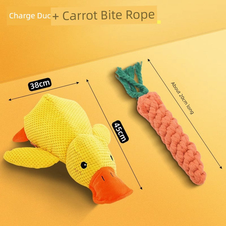 Dog Toy Relieving Stuffy Handy Gadget Self-Hi Stuffed Bite-Resistant Molar Sound Puppy to Sleep with Corgi Interactive Pet Supplies