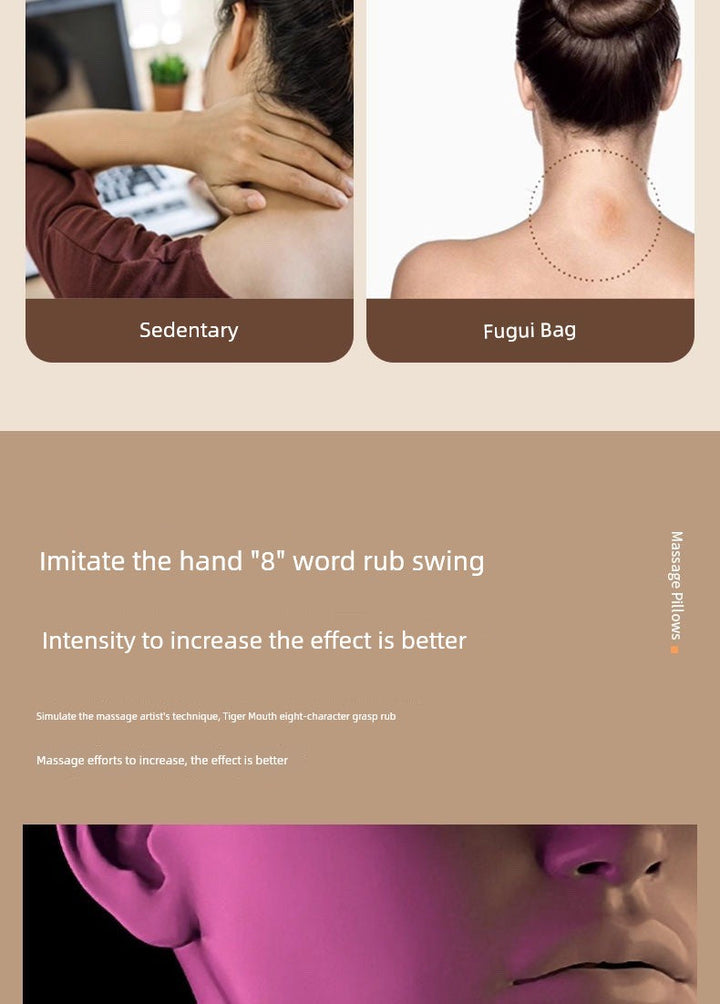 Ox Waist and Back Trapezoid Muscle Dredge Neck Massager