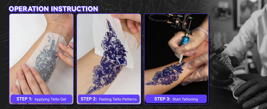 PeriPage P90 Wireless Tattoo Transfer Stencil Printer, Thermal Tattoo Machine with 5pcs Free Transfer Paper