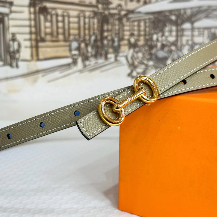 2025 New Luxury Brand Double sided Belt Width 15mm Fashion Designer Dress Jeans Women's Belt