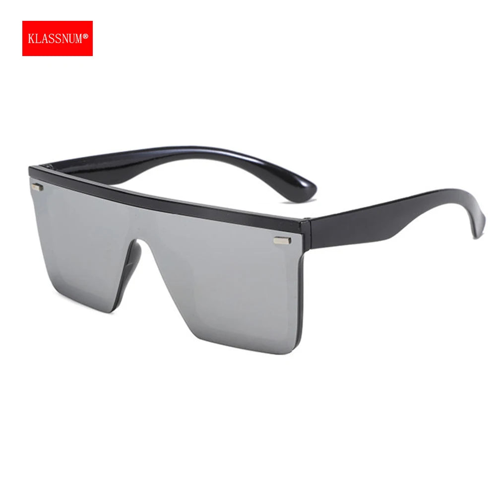 KLASSNUM One Piece Square Sunglasses Men Women Sports Driving Sunglasses Oversized Frame Luxury Brand Disigner 2025 Sun Glasses