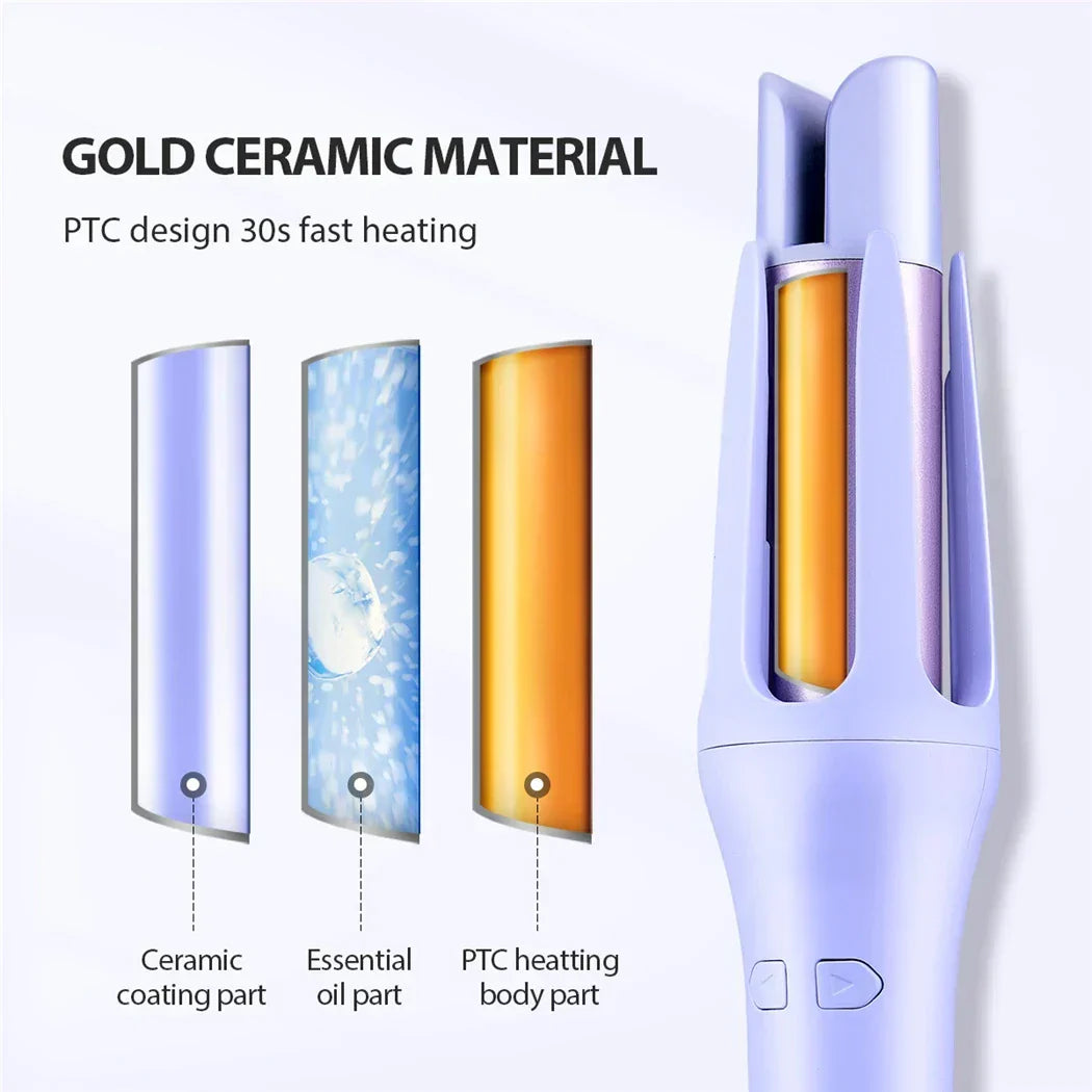 Tinsol 2-in-1 Automatic Hair Curler