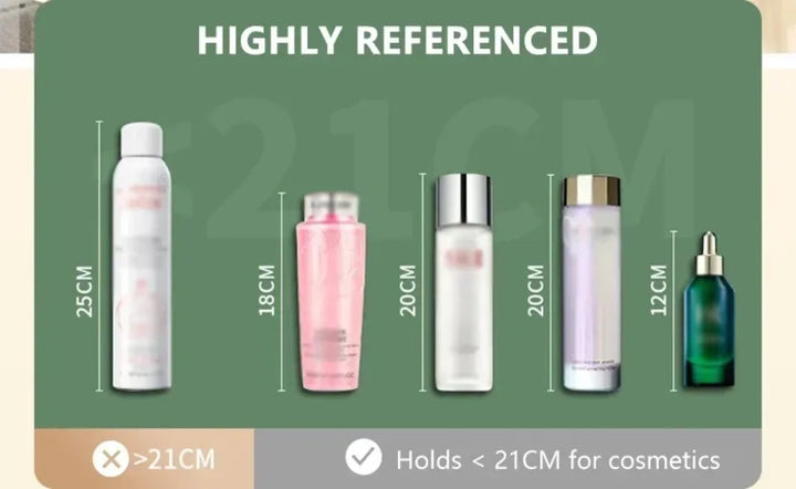 Transparent Desktop Makeup Organizer