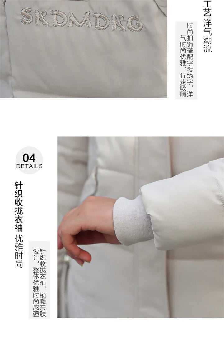 2024 New Autumn Winter Coat Women Thicken Warm Oversized Hoodies Casual Loose Korean Autumn Winter Fashion  Cotton Parkas Coat