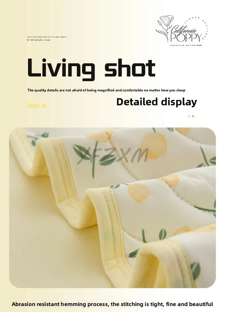 New Florals Spring Summer Blanket for Single Double Soft Skin-friendly Quilt Breathable Comfortable Air Conditioning Comforter