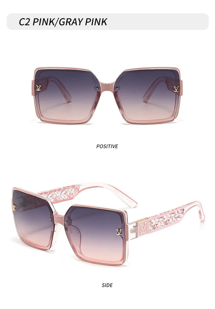 New Classic Fashion Sunglasses Women Luxury Glamour Men Brand Glasses Square Stylish Unisex UV400 Shades