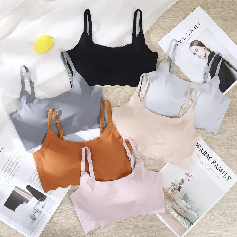 Seamless Bras For Women Push Up Bra Sports Tube Top Wireless Underwear No Steel Ring Support Female Breathable Sexy Lingerie