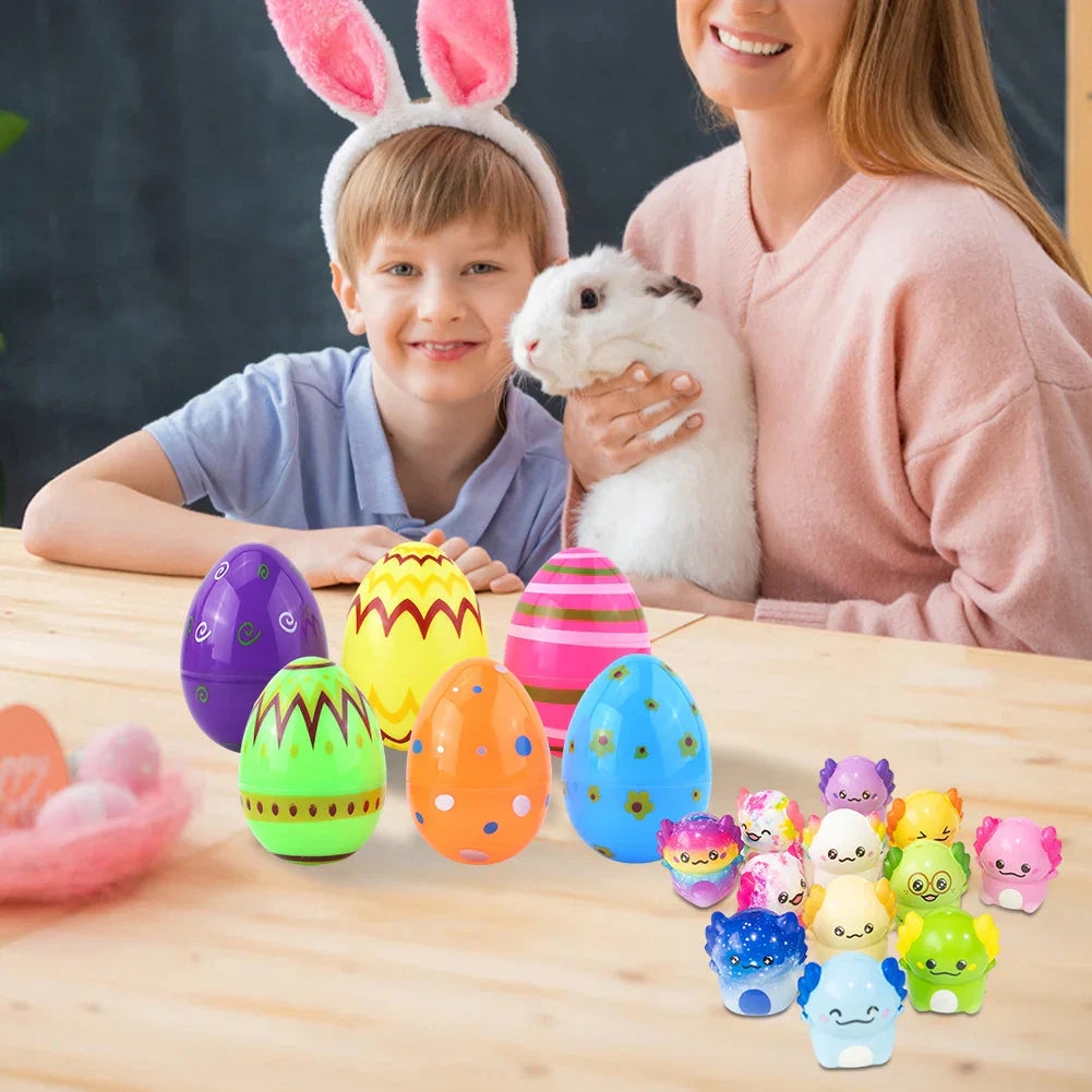 Prefilled Easter Eggs with Stress Relief Toys Easter Basket Stuffers Surprise Easter Eggs for Kids Easter Egg Hunt Game and Part
