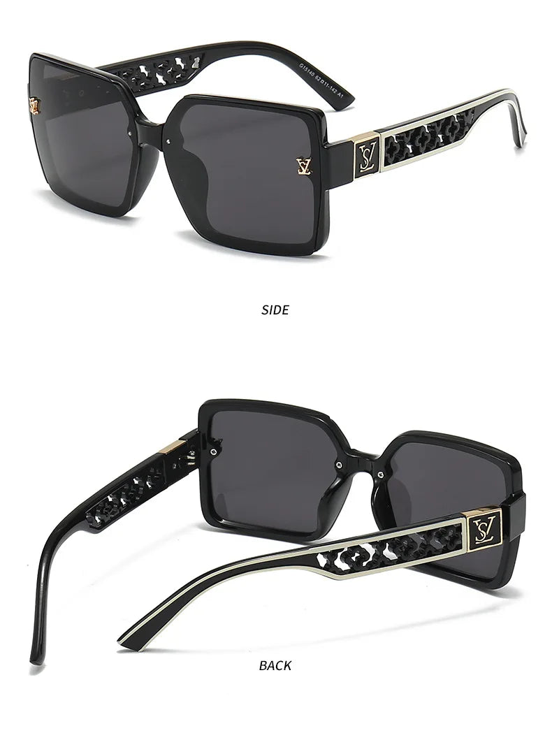 New Classic Fashion Sunglasses Women Luxury Glamour Men Brand Glasses Square Stylish Unisex UV400 Shades
