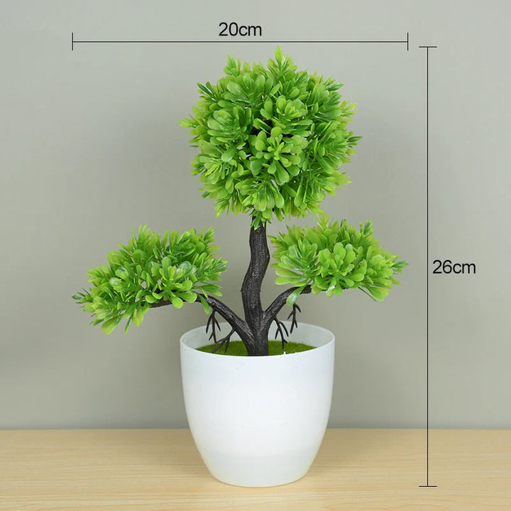 Artificial Potted Green Bonsai Tree