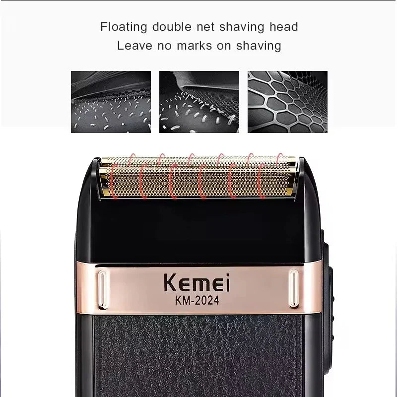 Kemei KM-2628 KM-678 KM-2024 Professional Electric Hair Clippers Beard Clipper Rechargeable Men's Shaver Hair Trimmer Kit