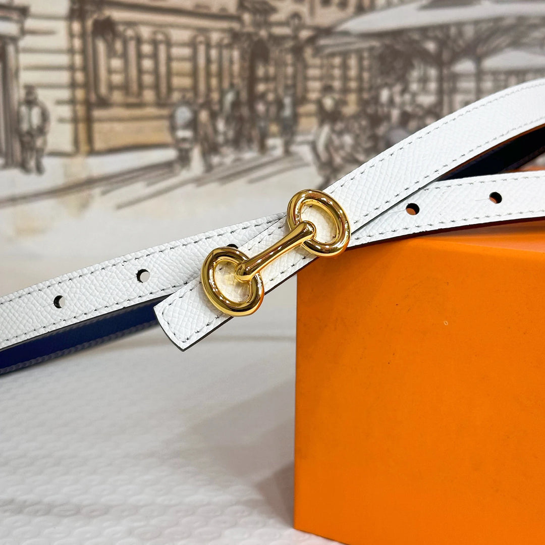 2025 New Luxury Brand Double sided Belt Width 15mm Fashion Designer Dress Jeans Women's Belt