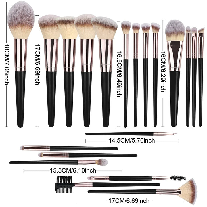 3-20PCS Professional Makeup Brush Set