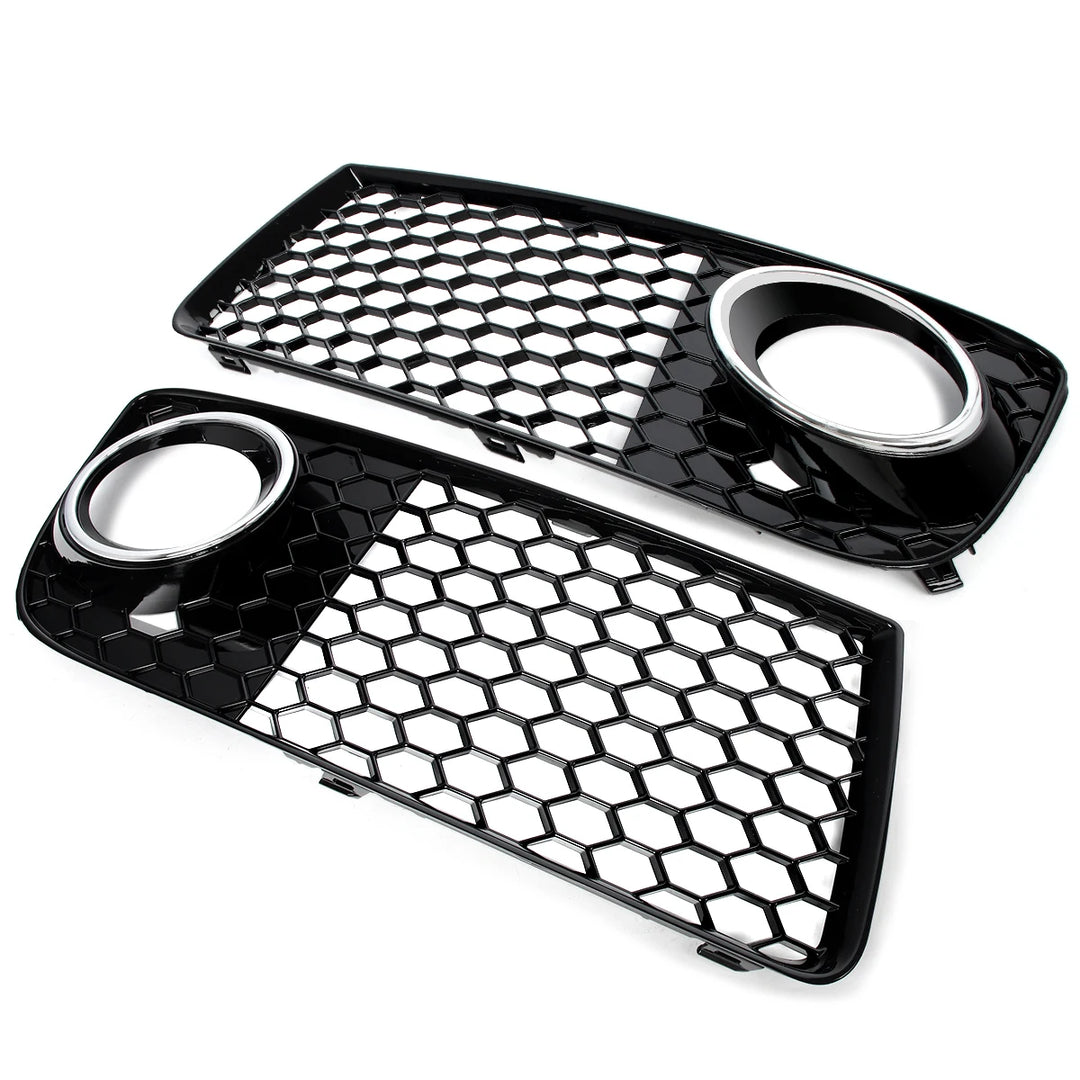 For Audi TT MK2 8J Front Bumper Fog Light Grills Grille Honeycomb Mesh Fog Light Lamp Cover 2010 2011 2012 2013 2014  8J0807682J
