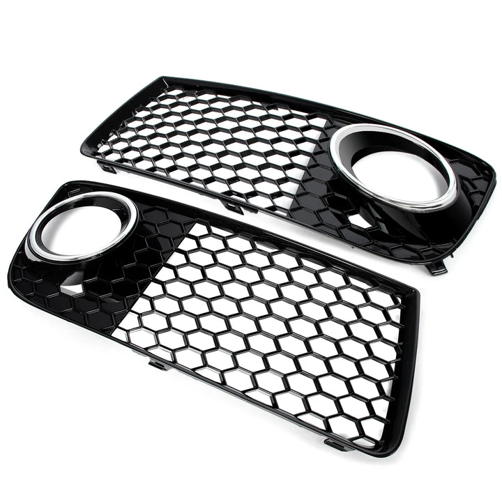 For Audi TT MK2 8J Front Bumper Fog Light Grills Grille Honeycomb Mesh Fog Light Lamp Cover 2010 2011 2012 2013 2014  8J0807682J