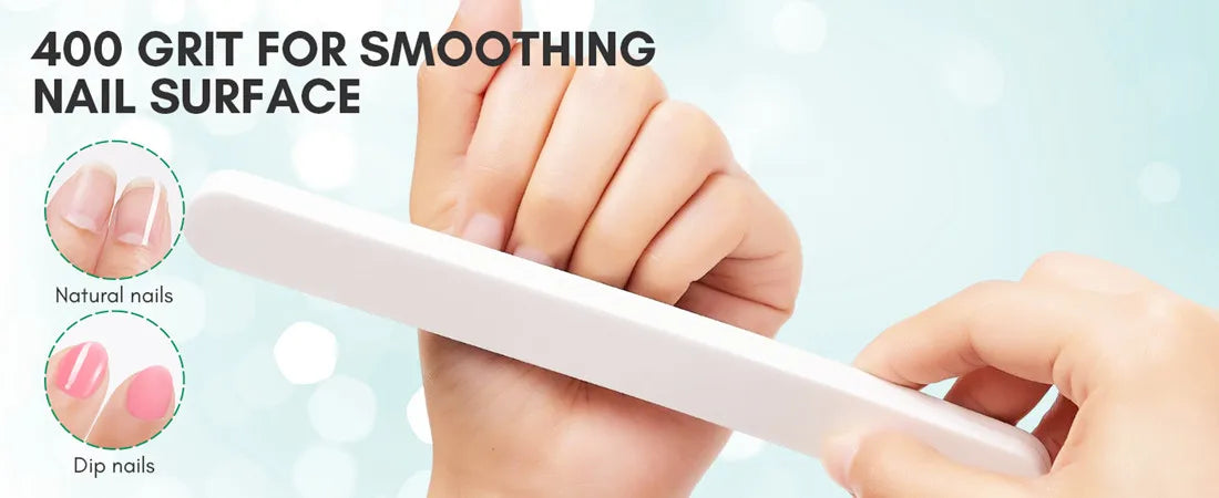 Makartt Fine Nail Buffer Block Shiny Nails Sponge 10PCS Natural Nail Polisher for Natural Nails Nail File 400 and 6000 Grit