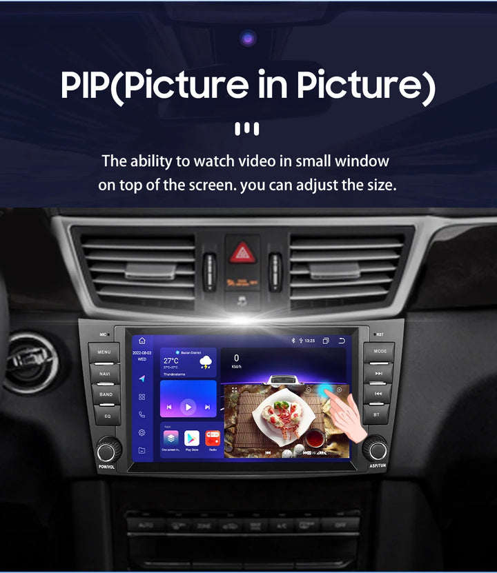 Hizpo 8" Car Radio Stereo For Benz E-Class W211 2002-2009 CLS-CLK-G-Class W463 W209 W219 GPS Navi AI Carplay Multimidia Player