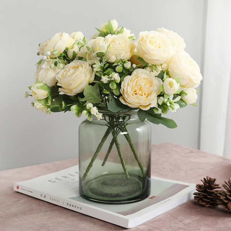 Artificial Peony Rose Bouquet