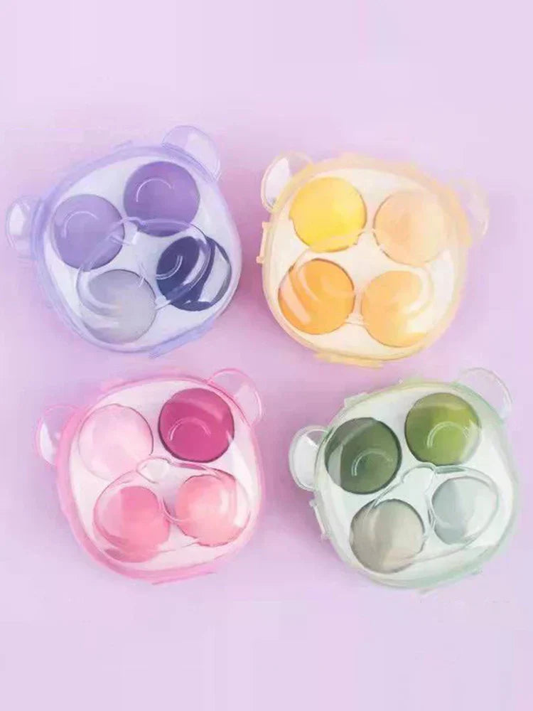 4PCS Wet & Dry Makeup Sponge Set