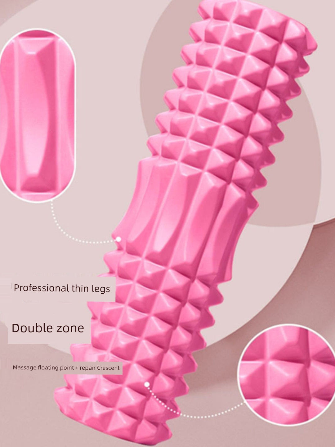 Foam Roller Roller Spiked Club Yoga Equipment Muscle Relaxation Roller Leg Slimmer Massage Shaft Foam Foam Roller