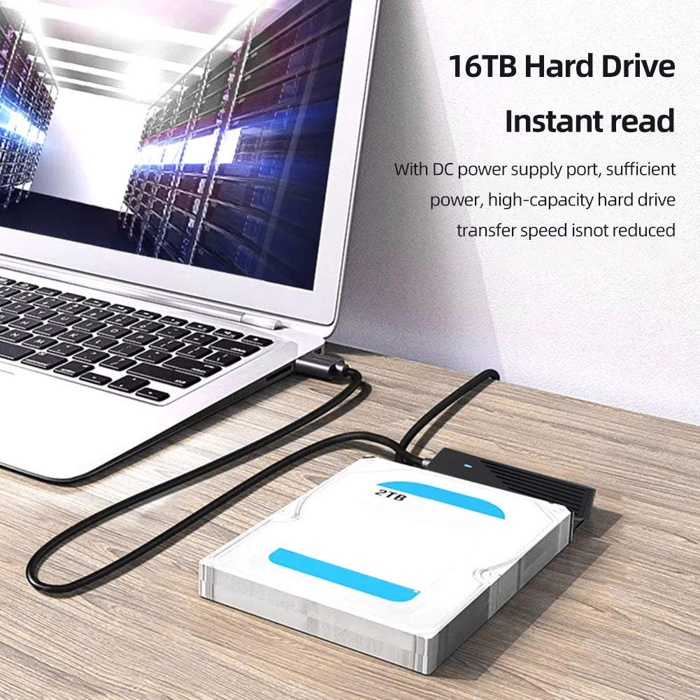 SATA to USB3.0 Adapter 5Gbps 2.5/3.5 Inch USB to SATA Adapter SSD Hard Disk Adapter M.2 NGFF Solid State Converter for Laptop PC