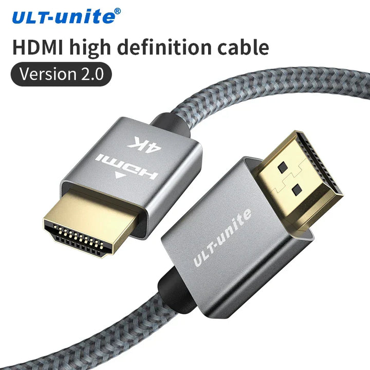 4K HDMI Cable High Speed 18Gbps HDMI 2.0 Cable HDR 3D Braided HDMI Cord ARC Compatible for MacBook Pro 2021 UHD TV Projector PC