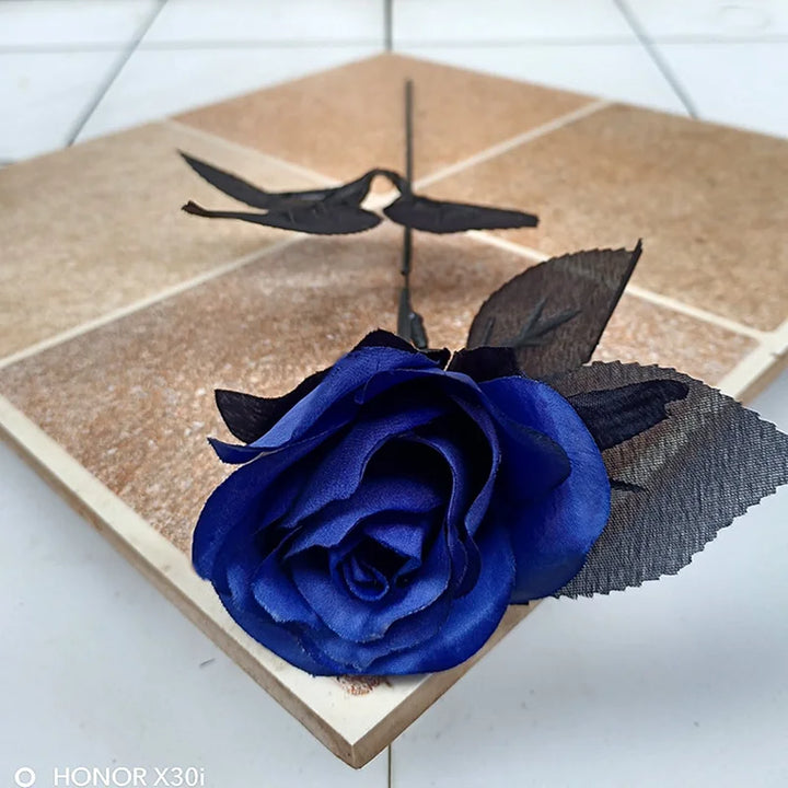 Artificial Black Rose Heads