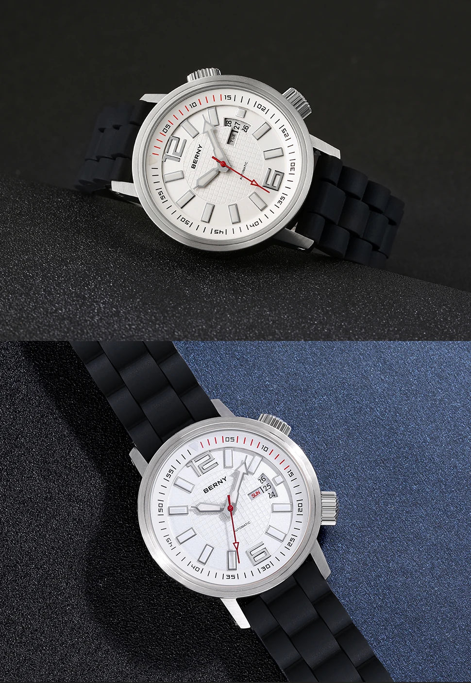20Bar Diver Automatic Watch For Men Miyota 8205 Super Luminous Sapphire Swim Sport Mechanical Automatic Self Winding Wristwatch