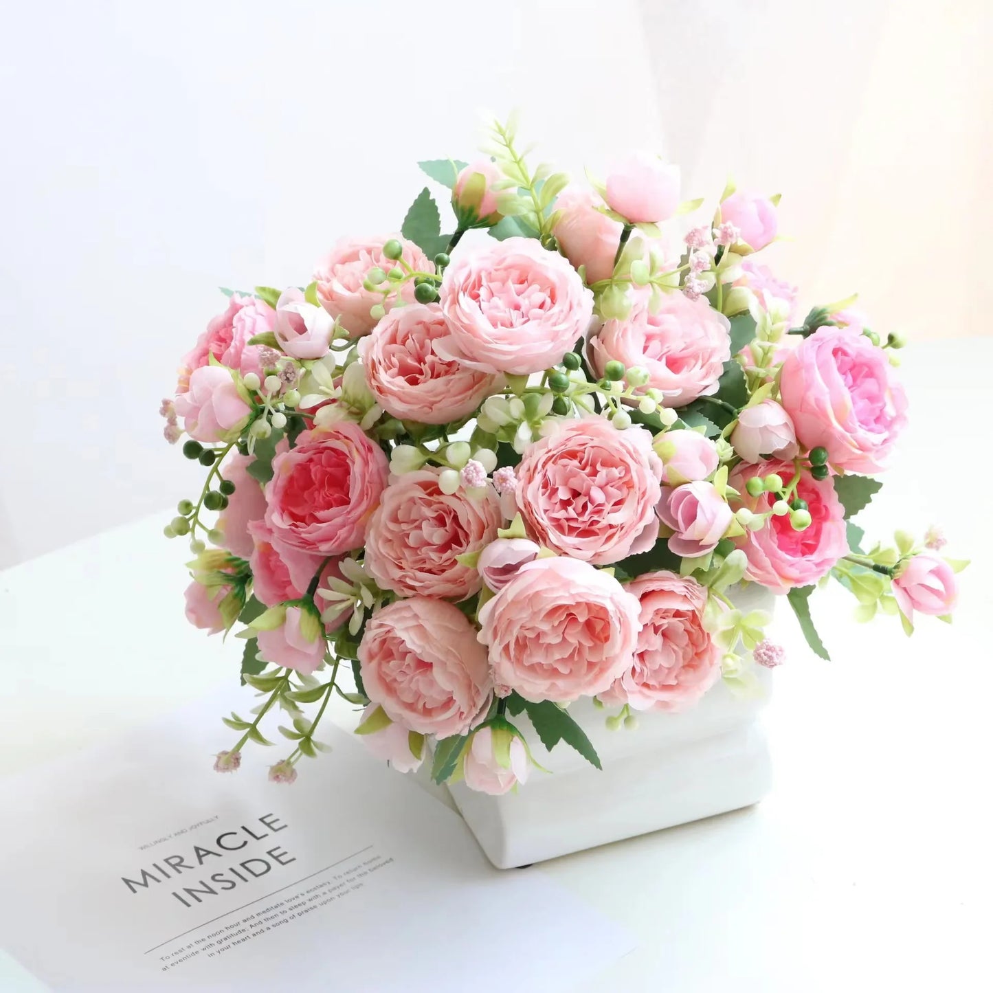 Artificial Peony Rose Bouquet