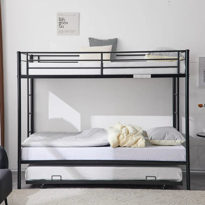 Twin Over Twin Metal Bunk Trundle