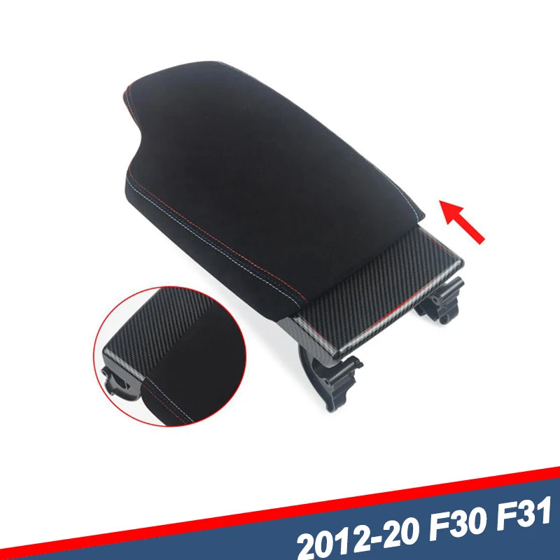 Alcantara Center Console Armrest Box Cover For BMW F30 F31 F32 F33 F34 F36 12-20