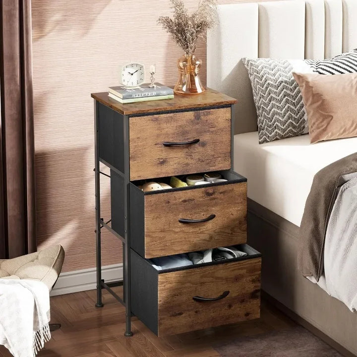 Fabric Nightstand Dresser