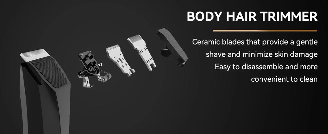 MAXGROOM Body Hair Trimmer Shaver for Men Ball Trimmer for Groin Pubic Replaceable Ceramic Blade Electric IXP7Waterproof Clipper