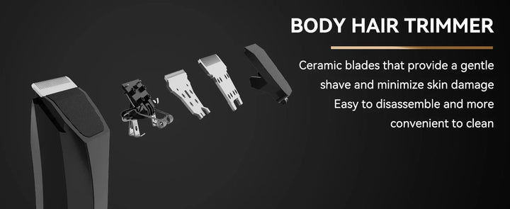 MAXGROOM Body Hair Trimmer Shaver for Men Ball Trimmer for Groin Pubic Replaceable Ceramic Blade Electric IXP7Waterproof Clipper