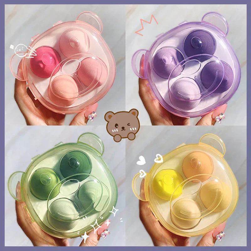 4PCS Wet & Dry Makeup Sponge Set