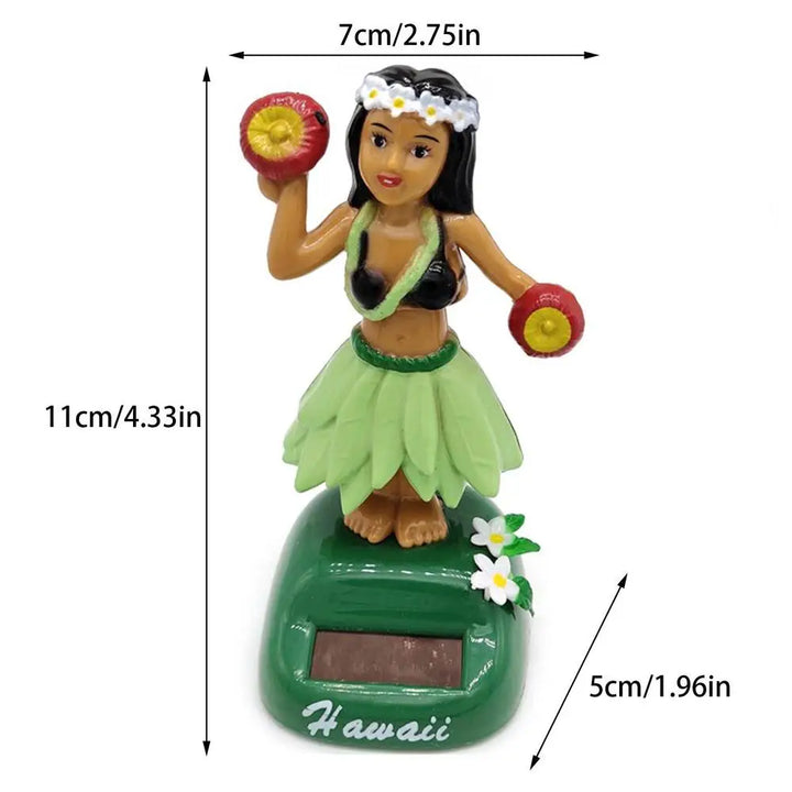 HulaGirl Dashboard Doll HulaGirl Dashboard Hawaii Dancing Girl Car Dashboard Decorations Solar Dancing Figure Toy