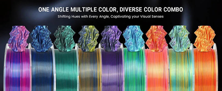 JAYO  pla plus SILK Three Colors Silk Rainbow 3D Printer Filament 1.75mm 100% No Bubble FDM 3D Printer Materials for 3D Printer