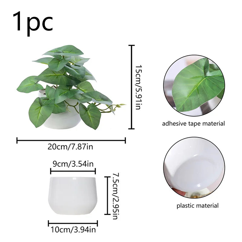 Simulated Potted Plant for Home & Office