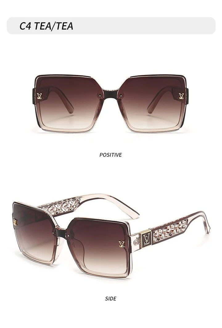 New Classic Fashion Sunglasses Women Luxury Glamour Men Brand Glasses Square Stylish Unisex UV400 Shades