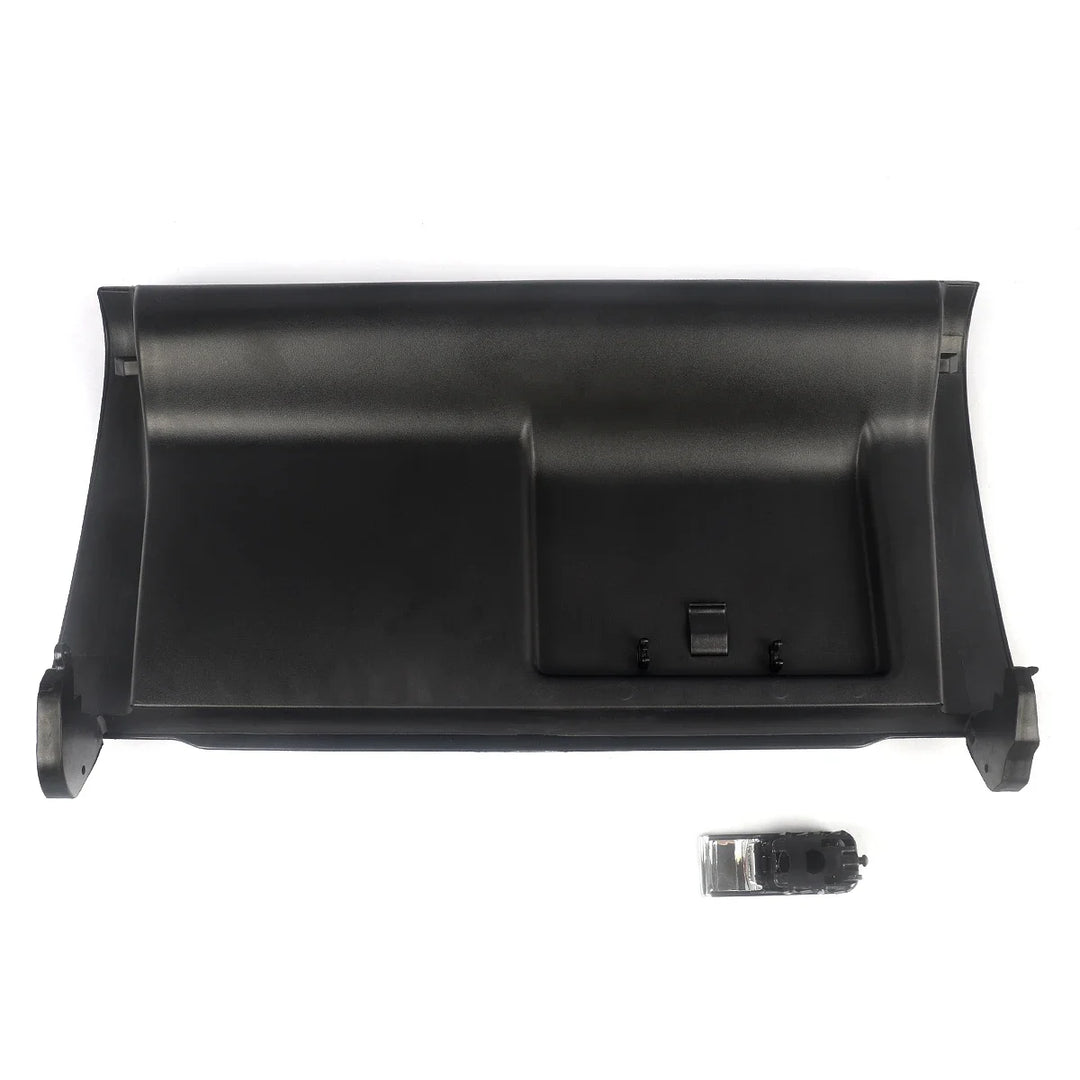 MAGICKIT Black Glove Box Compartment Door Lid Cover With Buckle For Audi A4 B7 2001-2008 CAR Accessories Direct Replacement