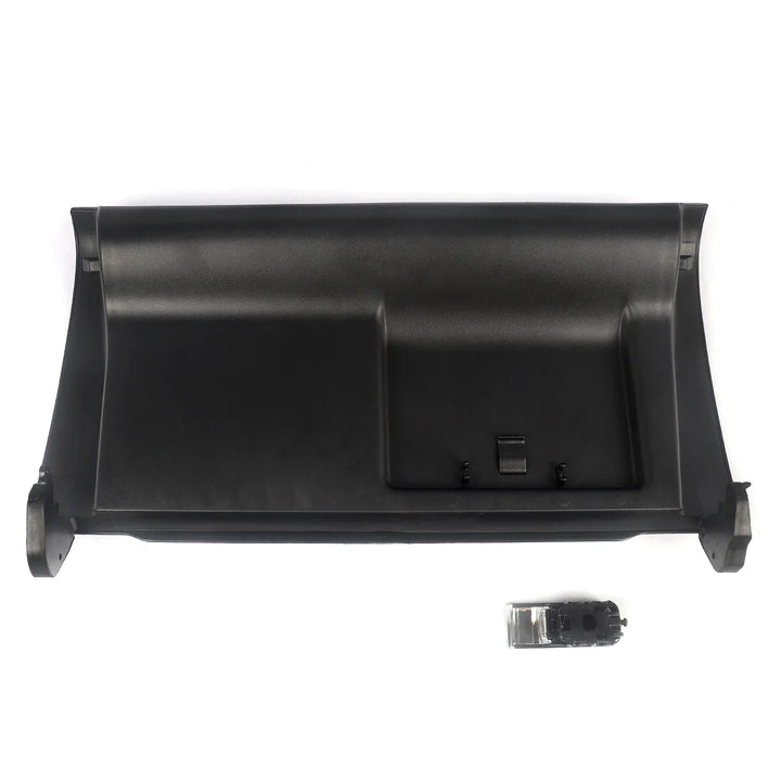 MAGICKIT Black Glove Box Compartment Door Lid Cover With Buckle For Audi A4 B7 2001-2008 CAR Accessories Direct Replacement
