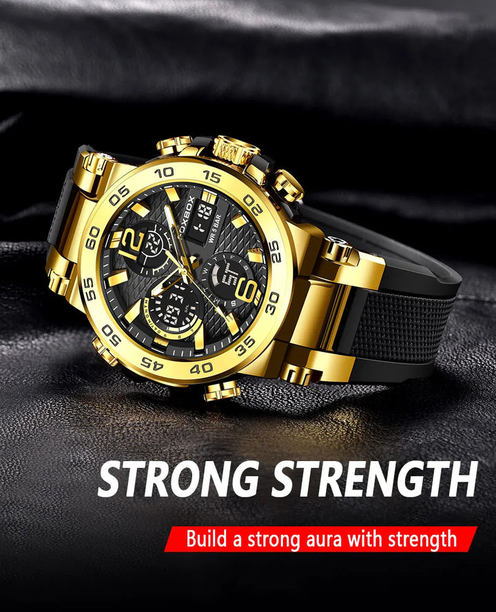 LIGE Luxury LED Display Men Wristwatches Fashion Luminous Sport Man Watch Waterproof Calendar Quartz Watch Mens Montres Hommes