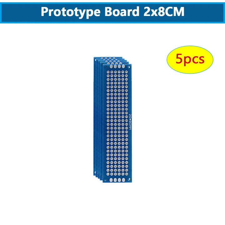 5-10PCS Prototype BoardsBlue Circuit Perfboard 3x7cm 4x6cm 5x7cm 7x9cm Double Sided Circuit Boards DIY Electronic Kit