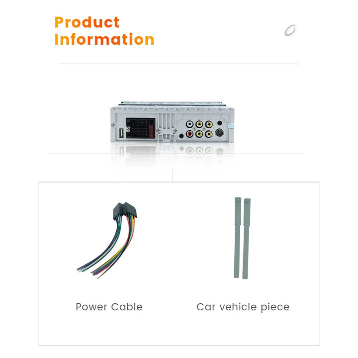 Universal 7" 1din Retractable Screen Car Radio Android Auto Carplay Multimedia Video Player Intelligent Vehicle System BT FM USB