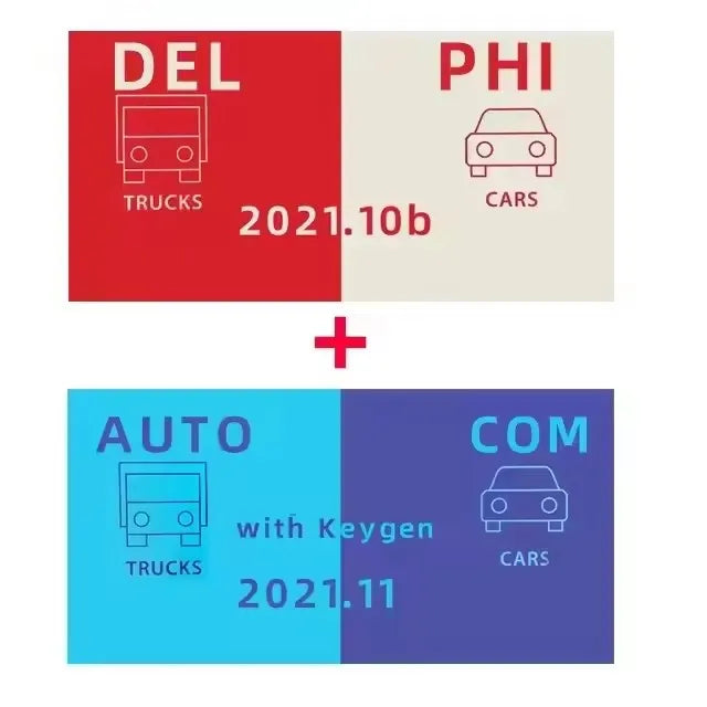 2025 Latest Autocoms 2021.11+Delphis 2021.10b with keygen+ For Delphi 2017 r3 Keygen+IMMO OFF SOFTWARES+DASH MILLEAGE CORRECTION