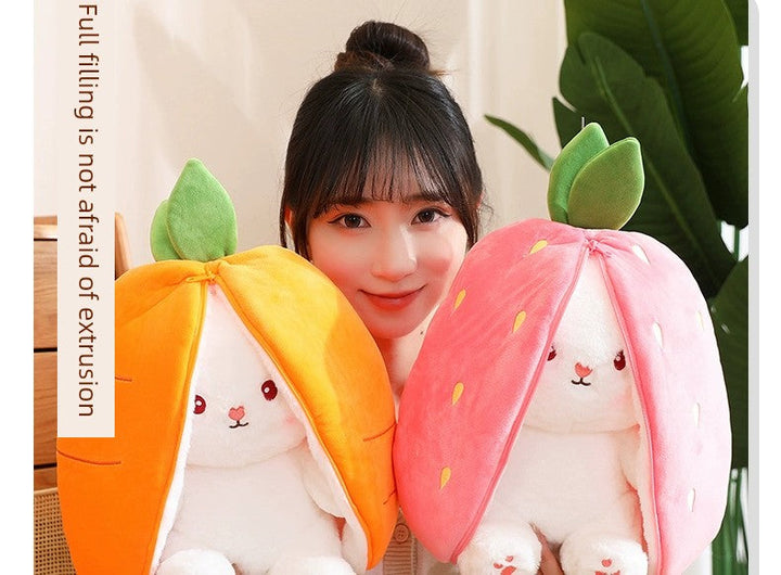 Pacify Transformation Girl Gift Sleep Hug Strawberry Rabbit