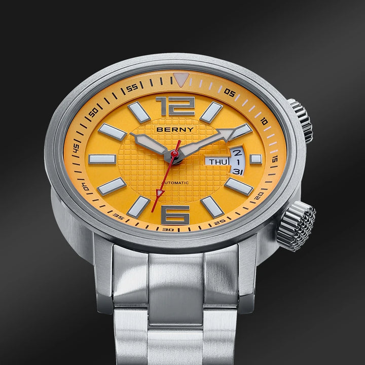 20Bar Diver Automatic Watch For Men Miyota 8205 Super Luminous Sapphire Swim Sport Mechanical Automatic Self Winding Wristwatch