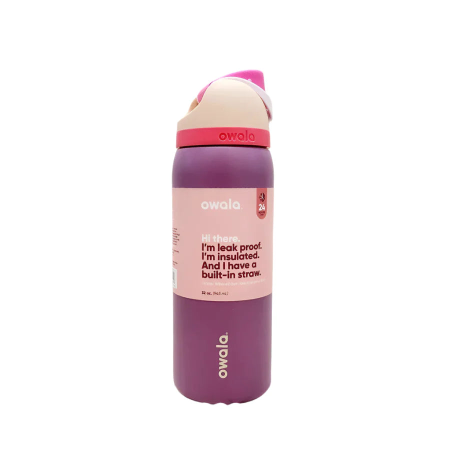 Owala FreeSip Blue Bow Tie Water Bottle