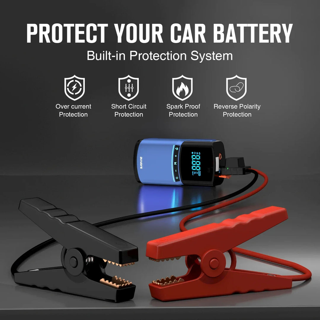 BUVAYE Car Jump Starter Air Pump 150PSI 2000A Jump Starter car battery starter Power Bank 150PSI Tire Compressor Powerbank