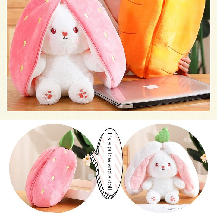 Pacify Transformation Girl Gift Sleep Hug Strawberry Rabbit